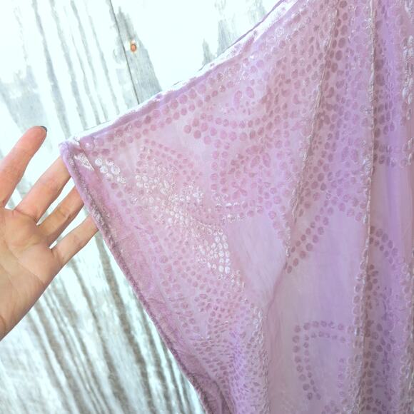 Torrid Velvet Lavender Pearl Burnout Kimono SoftGirl Gypsy Boho Women's 1X/2X - Picture 4 of 10